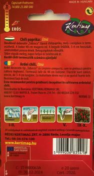 Ungarische Chili Paprika scharf - ReinSaat Saatgut - Demeter aus biologischem Anbau -